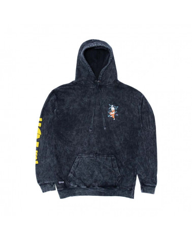 RIPNDIP Felpa Super Sanerm Hoodie (Black Mineral Wash)