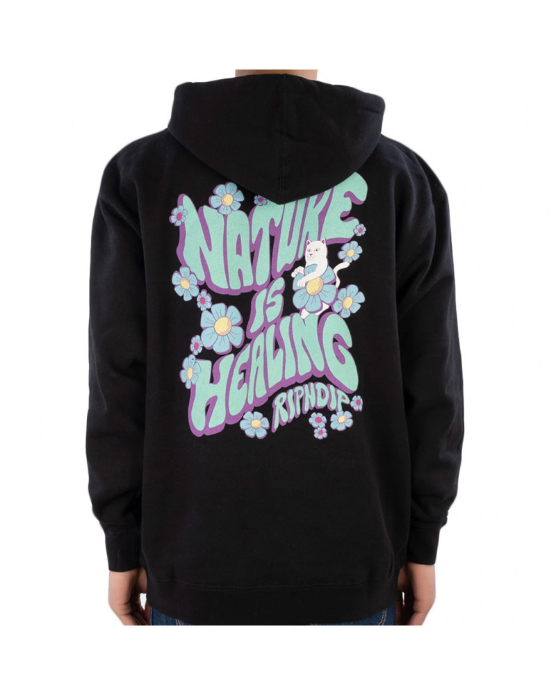 RIPNDIP Felpa Nature Is Healing Hoodie Black