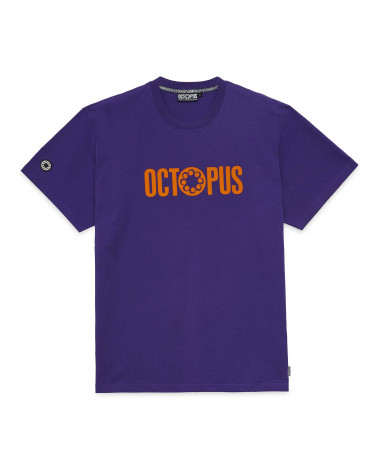 Octopus T-Shirt Outiline Logo Tee Purple
