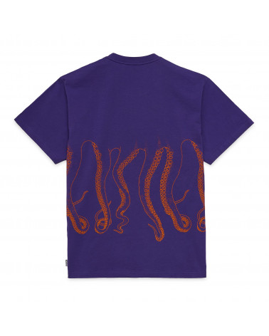 Octopus T-Shirt Outiline Logo Tee Purple