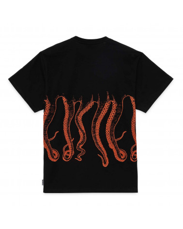 Octopus T-Shirt Outline Tee Black