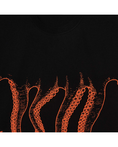 Octopus T-Shirt Outline Tee Black
