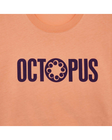 Octopus T-Shirt Outiline Logo Tee Peach