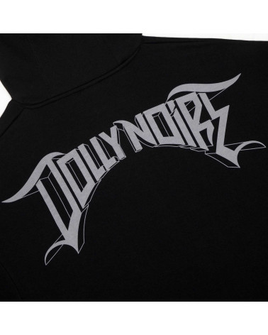 Dolly Noire Felpa Lettering 3D Hoodie Over Black