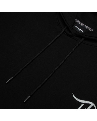 Dolly Noire Sweatshirt Lettering 3D Hoodie Over Black