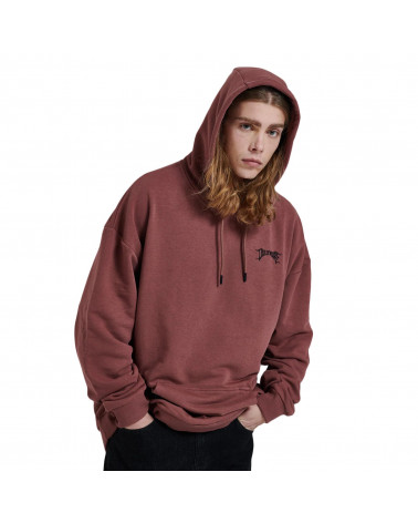 Dolly Noire Felpa Lettering Hoodie Over Brown