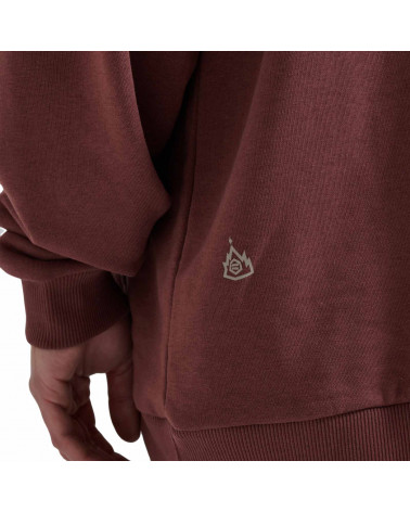 Dolly Noire Felpa Lettering Hoodie Over Brown