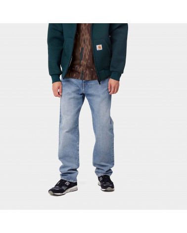 Carhartt Wip Jeans Pontiac Blue Light Used Wash