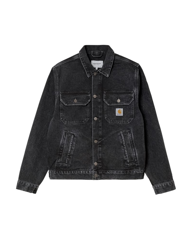Carhartt Wip Giacca Stetson Jacket Black Stone Washed