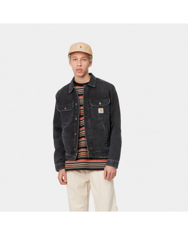Carhartt Wip Giacca Stetson Jacket Black Stone Washed