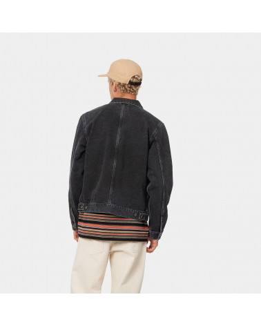 Carhartt Wip Stetson Jacket Black Stone Washed
