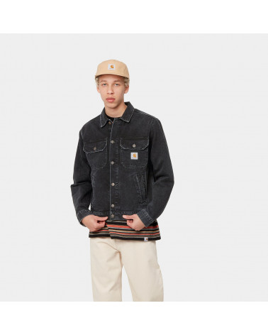 Carhartt Wip Giacca Stetson Jacket Black Stone Washed