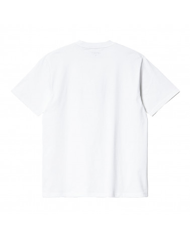 Carhartt Wip Repairs T-Shirt White/Pale Orange