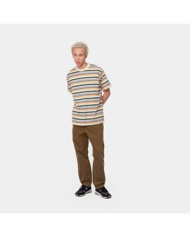 Carhartt Wip Riggs T-Shirt Riggs Stripe/Natural