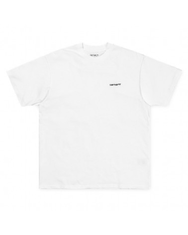 Carhartt Wip Script Embroidery T-Shirt - White/Black
