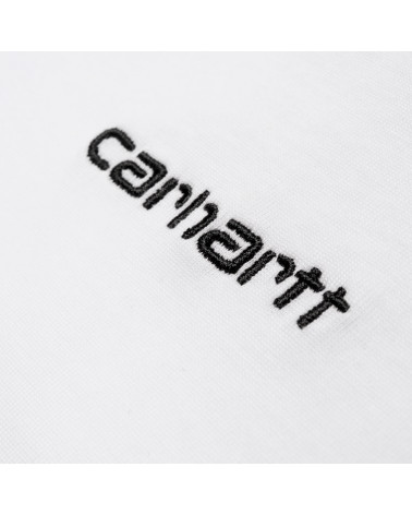 Carhartt Wip Script Embroidery T-Shirt - White/Black