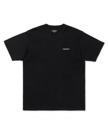 Carhartt Wip Script Embroidery T-Shirt - Black/White