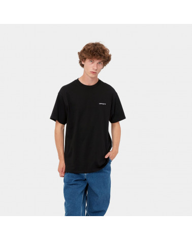 Carhartt Wip Script Embroidery T-Shirt Black/White