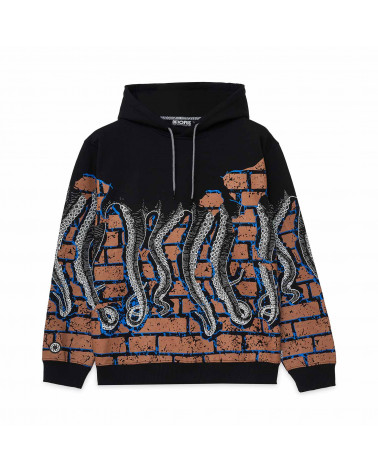 Octopus Felpa Bricks Hoodie Black