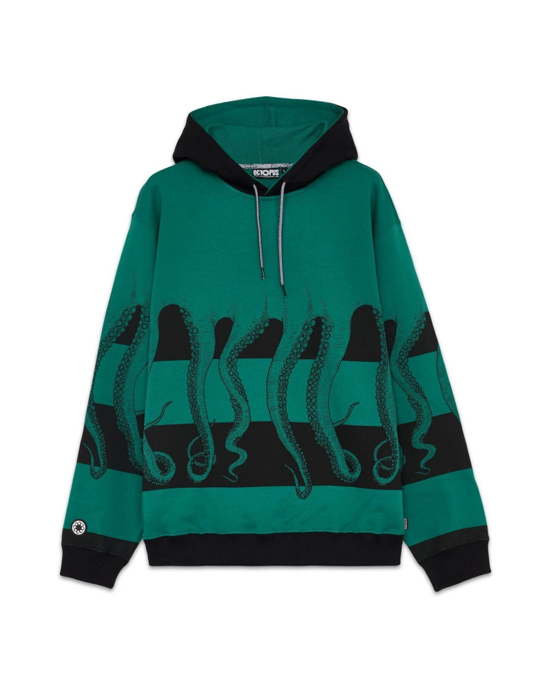 Octopus Sweartshirt Octopus Fullback Hoodie Green