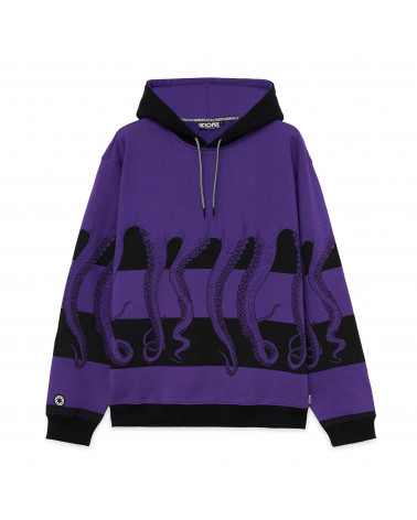 Octopus Sweartshirt Fullback Hoodie Purple