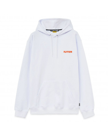 Iuter Felpa Double Logo Hoodie White