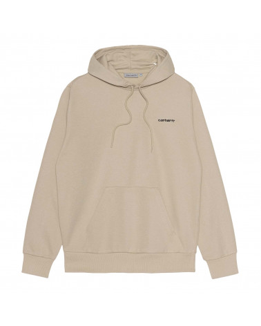 Carhartt Wip Hooded Script Embroidery Sweatshirt Wall/Black