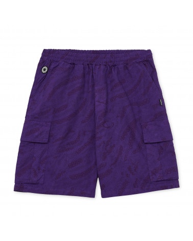 Octopus Deco Cargo Jogger Short Purple