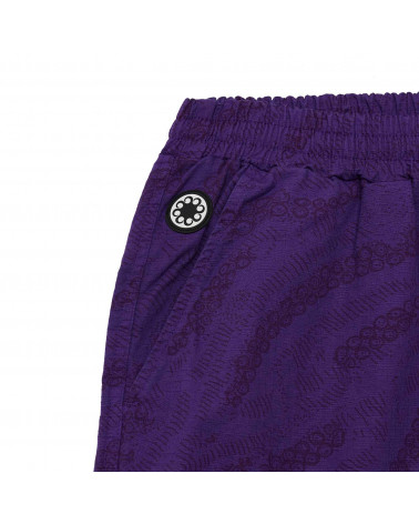 Octopus Deco Cargo Jogger Short Purple