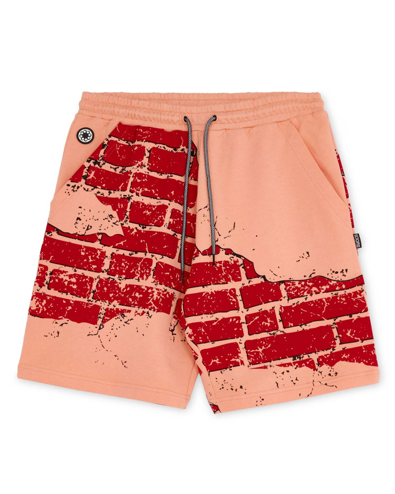 Octopus Pantaloncini Bricks Sweatshort Peach