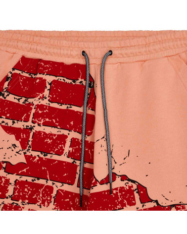 Octopus Bricks Sweatshort Peach