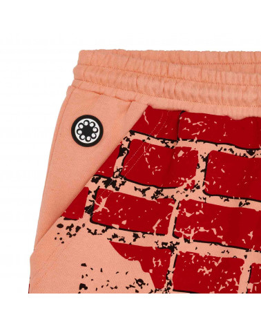 Octopus Pantaloncini Bricks Sweatshort Peach