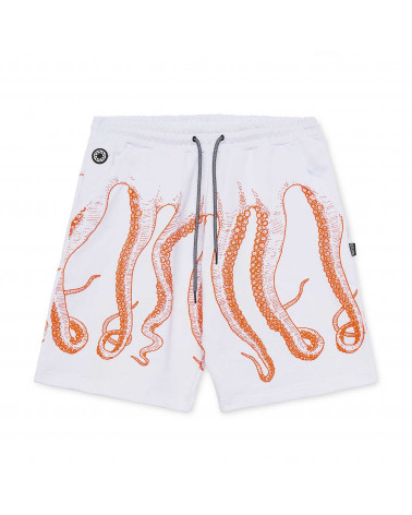 Octopus Outline Sweatshort White