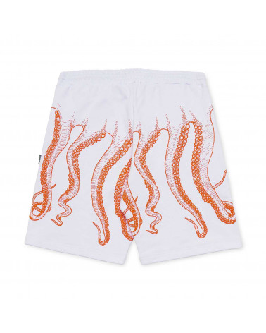 Octopus Outline Sweatshort White
