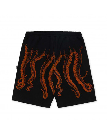 Octopus Pantaloncini Outline Sweatshort Black
