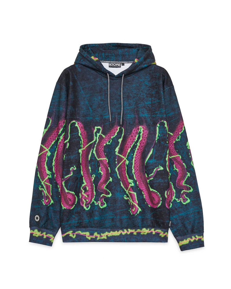 Octopus Felpa Shake Hoodie Black
