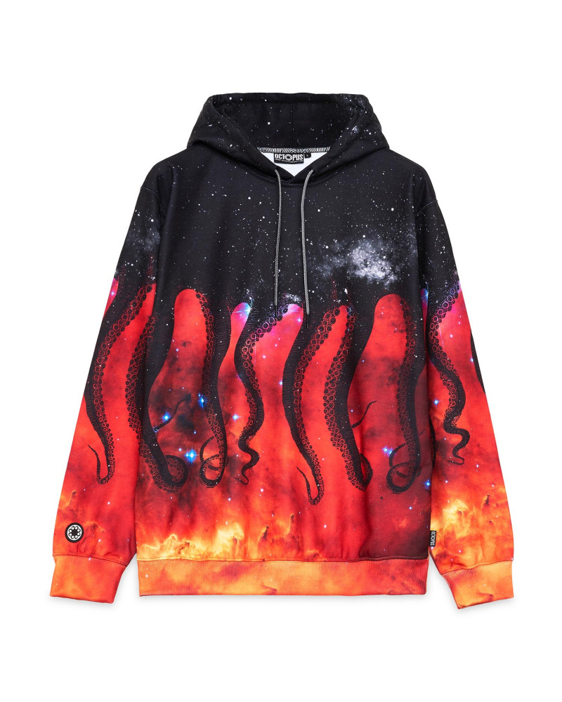 Octopus Sweartshirt Galaxy Hoodie Black