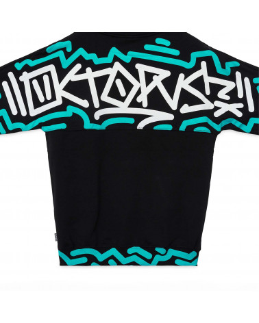 Octopus Sweartshirt Tag Hoodie Black