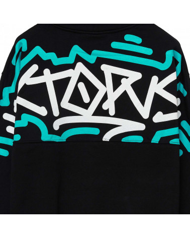 Octopus Felpa Tag Hoodie Black