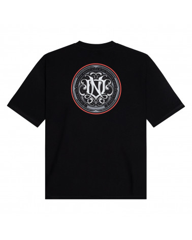Dolly Noire T-Shirt Monogramma Primavera Tee Over Black