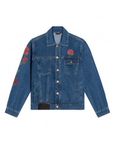 Dolly Noire Rossa Primavera Denim Jacket Classic