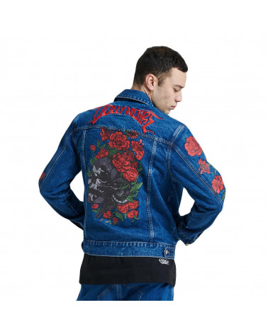 Dolly Noire Rossa Primavera Denim Jacket Classic