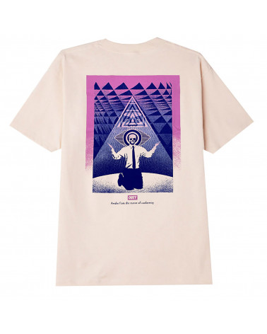 Obey Conformity Trance T-Shirt Cream