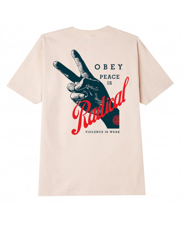 Obey Radical Peace T-Shirt Cream