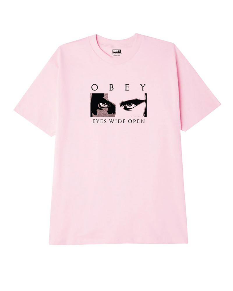 Obey Eyes Wide Open Classic T-Shirt Pink