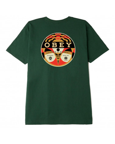 Obey Sounds Of Dissent 45 T-Shirt Forest Green