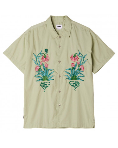 Obey Adored Woven Shirt Cucumber