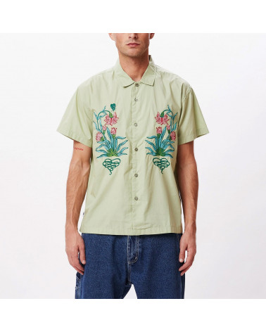 Obey Adored Woven Shirt Cucumber