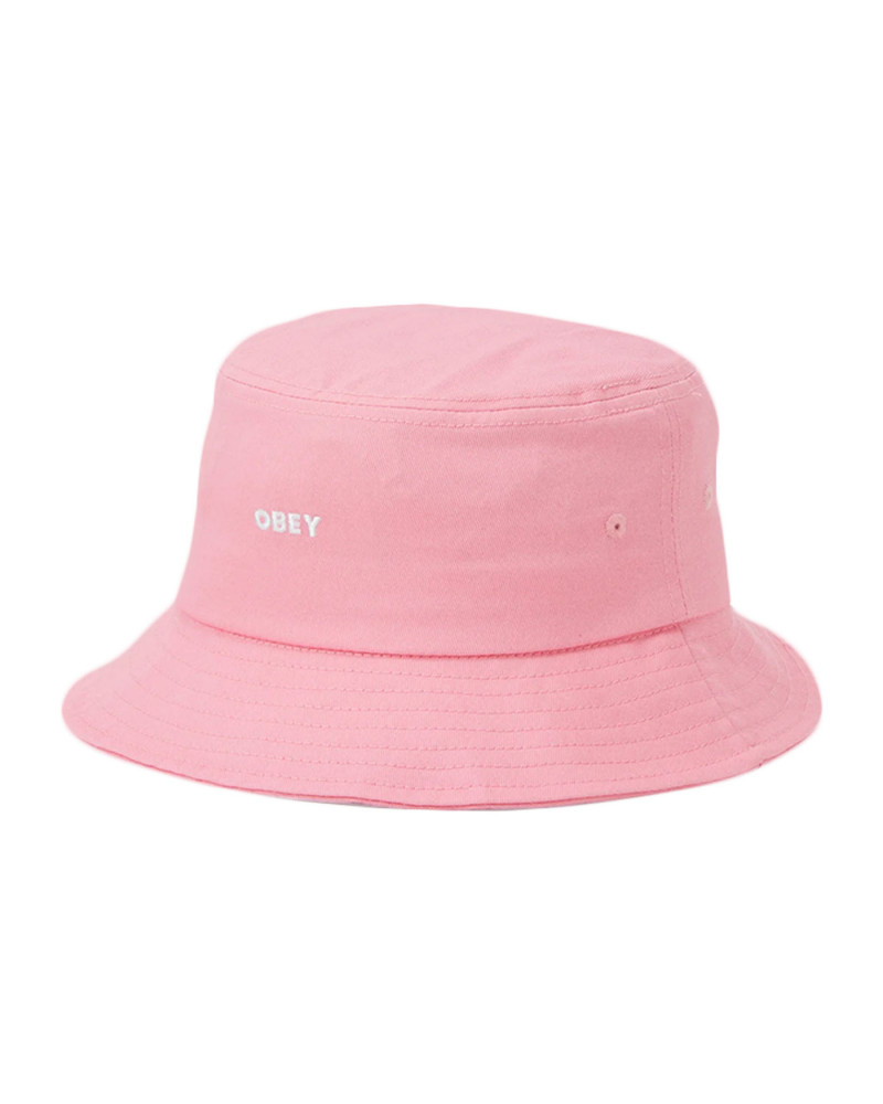 Obey Bold Twill Bucket Hat Pink Clay