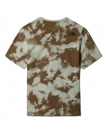 The North Face T-Shirt Simple Dome Military Olive Retro Dye Print